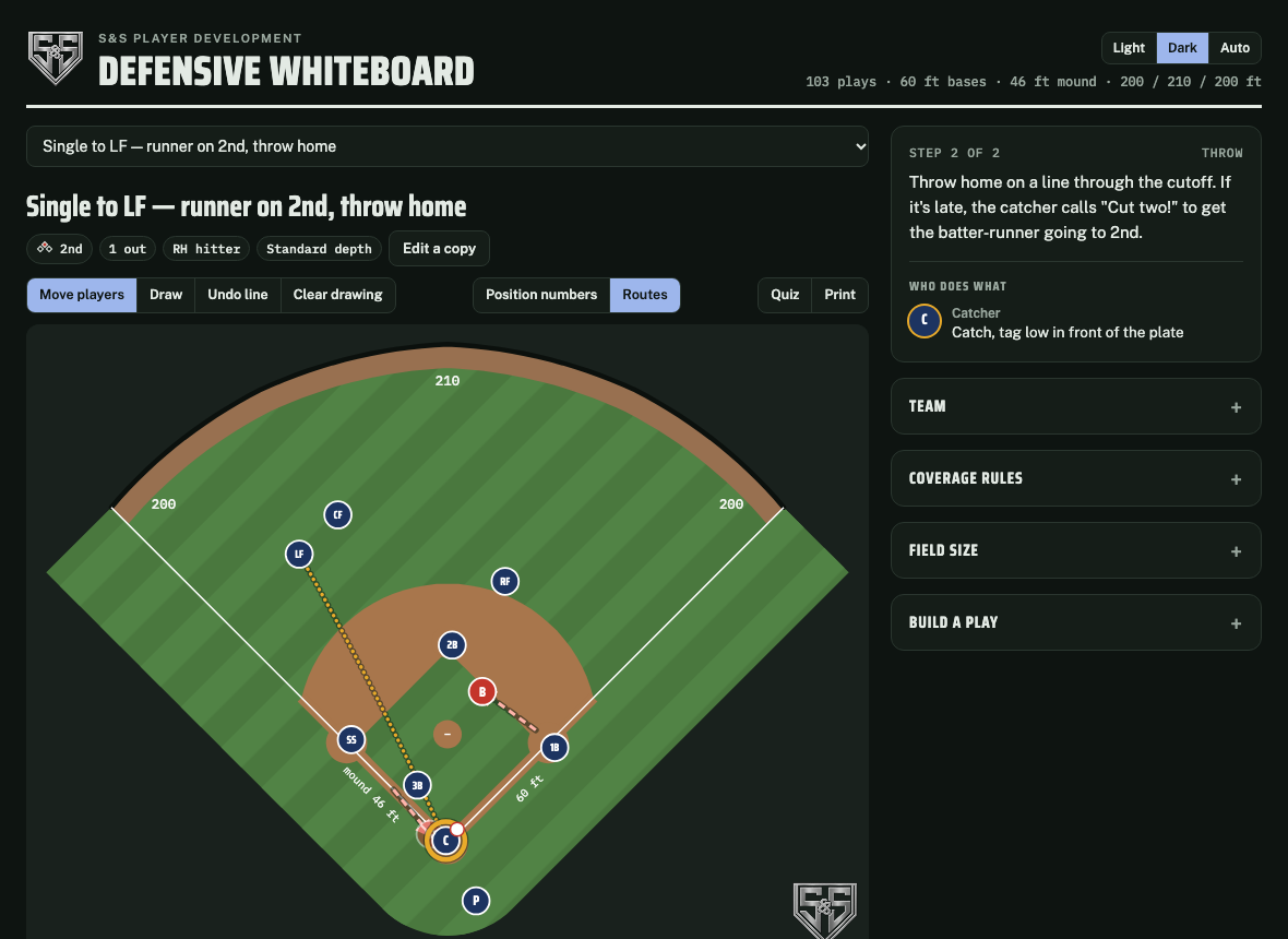 A single to left on a Little League field, with the fielders moved in to match.